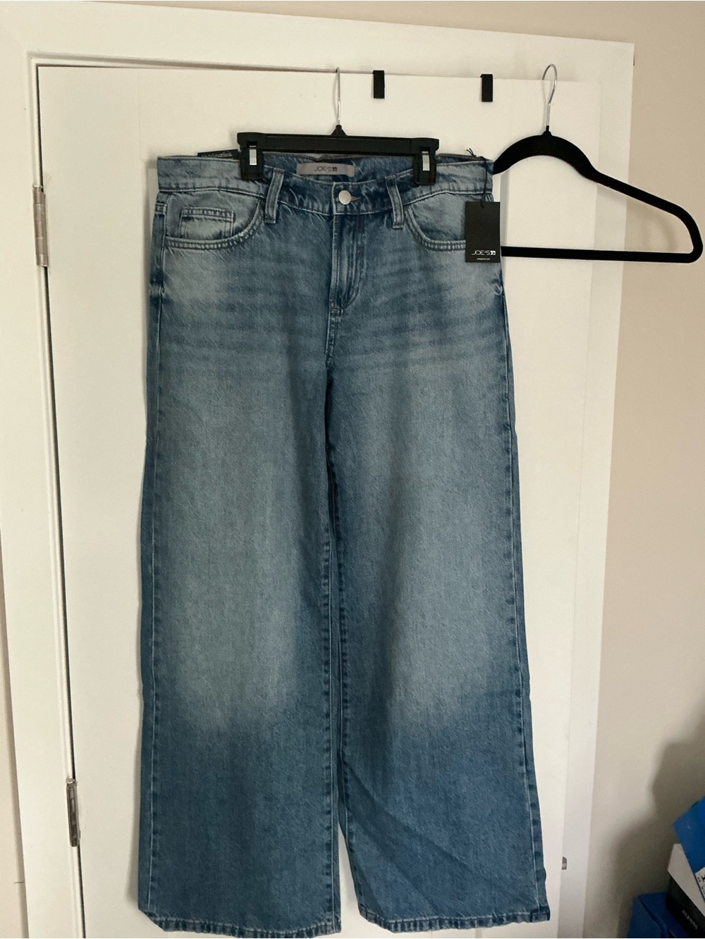 Joe's Jeans Wide Leg High-Rise Jeans in Light Blue Wash